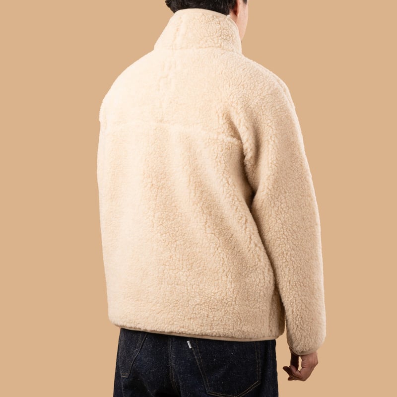 Image-Flâneurs_COLDBREAKER / Flâneurs Ultralight Retro Jacket Light Beige_De-dos