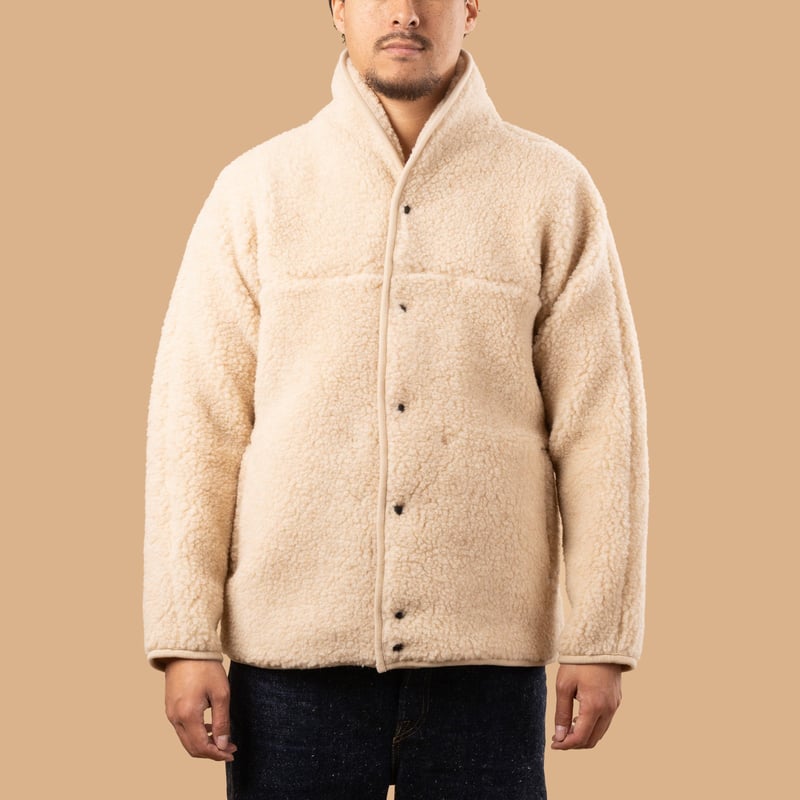Image-Flâneurs_COLDBREAKER / Flâneurs Ultralight Retro Jacket Light Beige_De-face