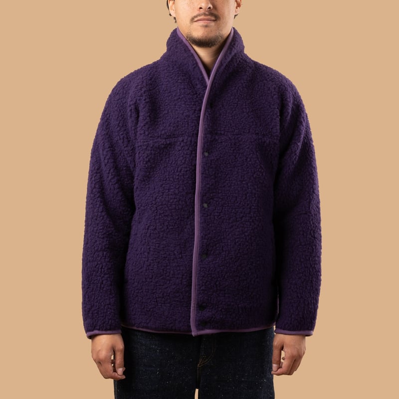 Image-Flâneurs_COLDBREAKER / Flâneurs Retro Jacket Plum_De-face