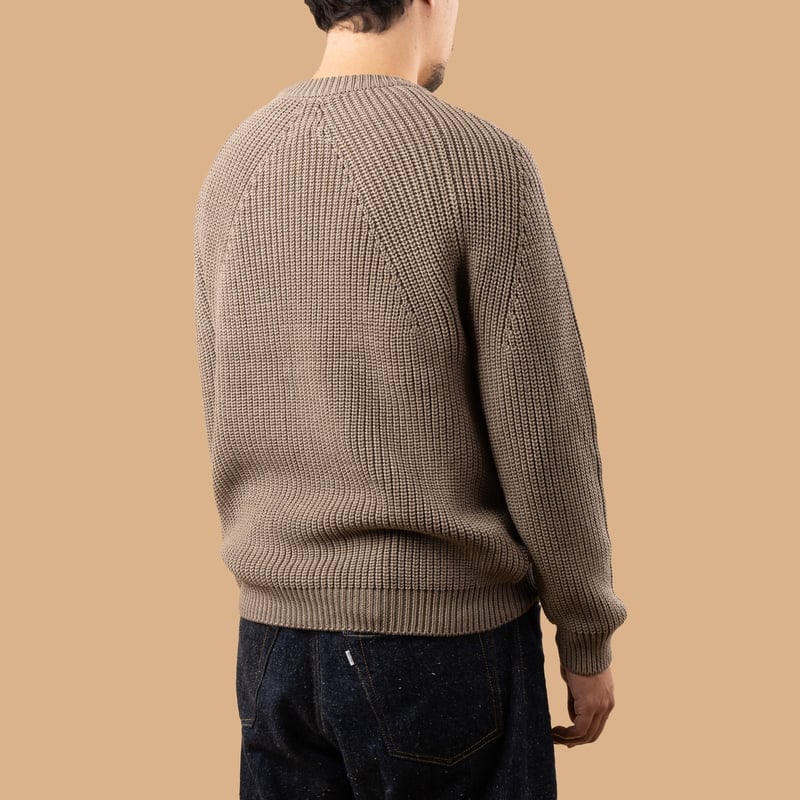 Signature Crew Neck Melange Brown