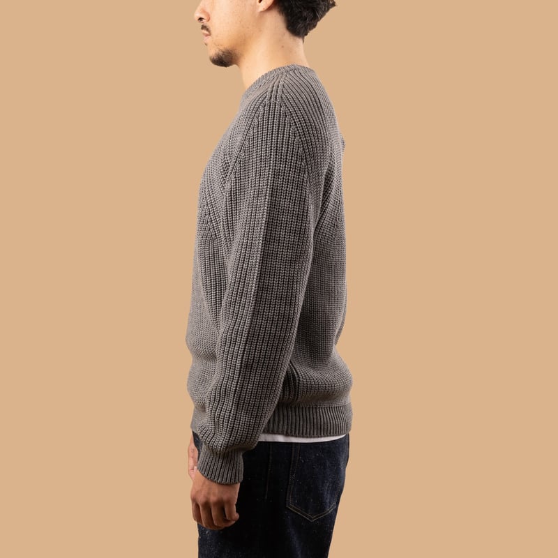 Signature Crew Neck Melange Gray