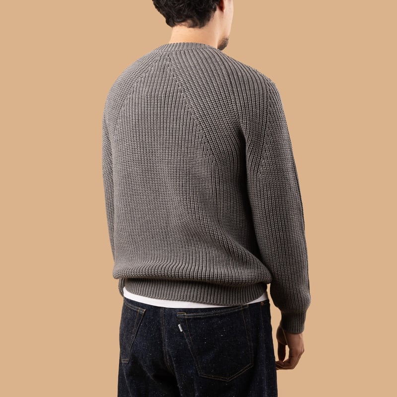 Signature Crew Neck Melange Gray