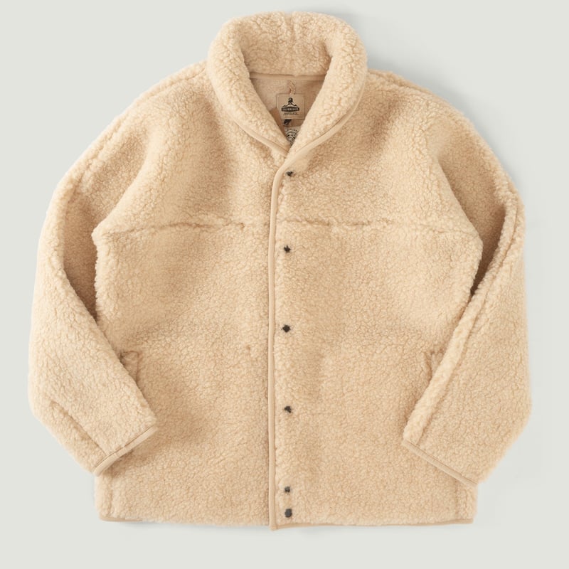 Vignettes veste laine COLDBREAKER Flâneurs Ultralight Retro Jacket Beige