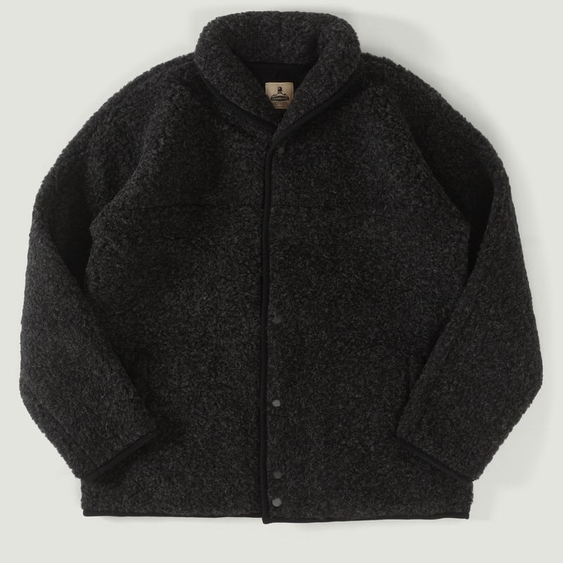 Vignettes veste laine COLDBREAKER Flâneurs Wool Pile Retro Jacket black