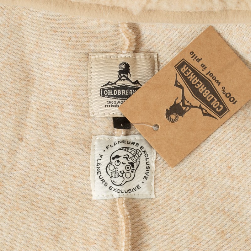 détail COLDBREAKER  Flâneurs Ultralight Retro Jacket Light Beige inside