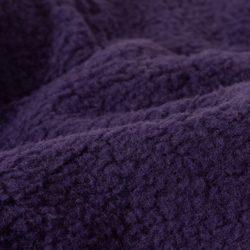 détail COLDBREAKER  Flâneurs Wool Pile Retro Jacket Plum outside