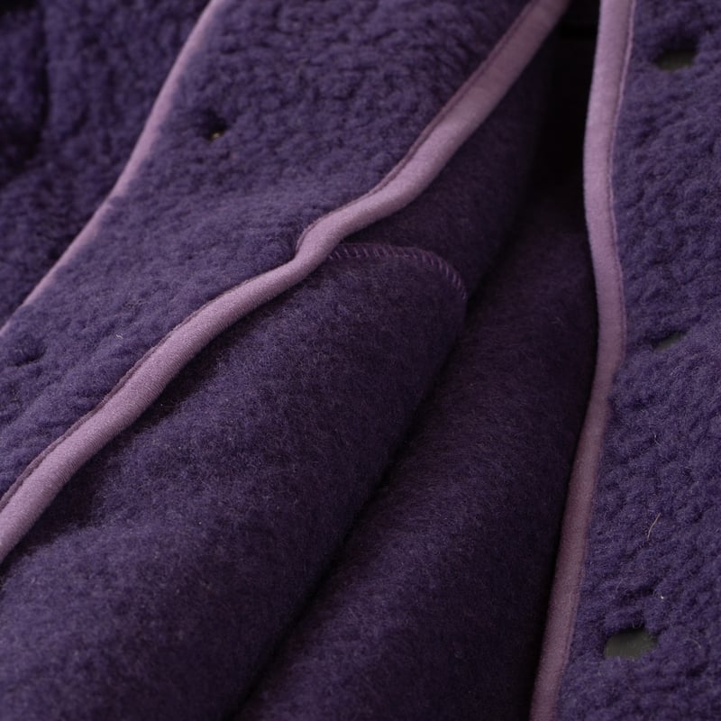 détail COLDBREAKER  Flâneurs Wool Pile Retro Jacket Plum inside