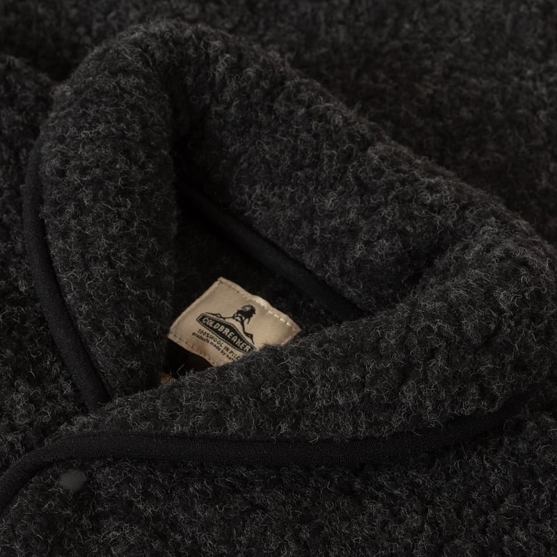 Flâneurs Wool Pile Retro Jacket Black