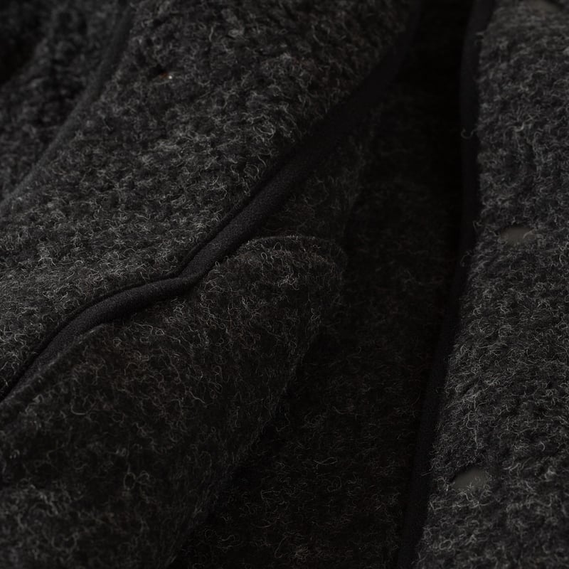 Flâneurs Wool Pile Retro Jacket Black