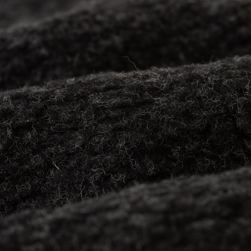 détail COLDBREAKER  Flâneurs Wool Pile Retro Jacket black outside