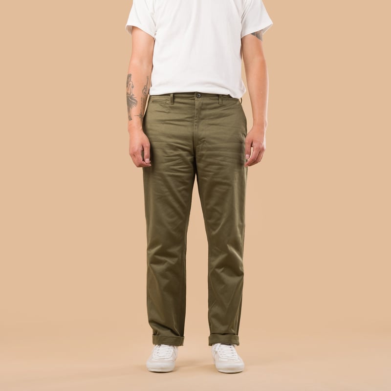 F0514 Narrow U.S. Trousers Olive