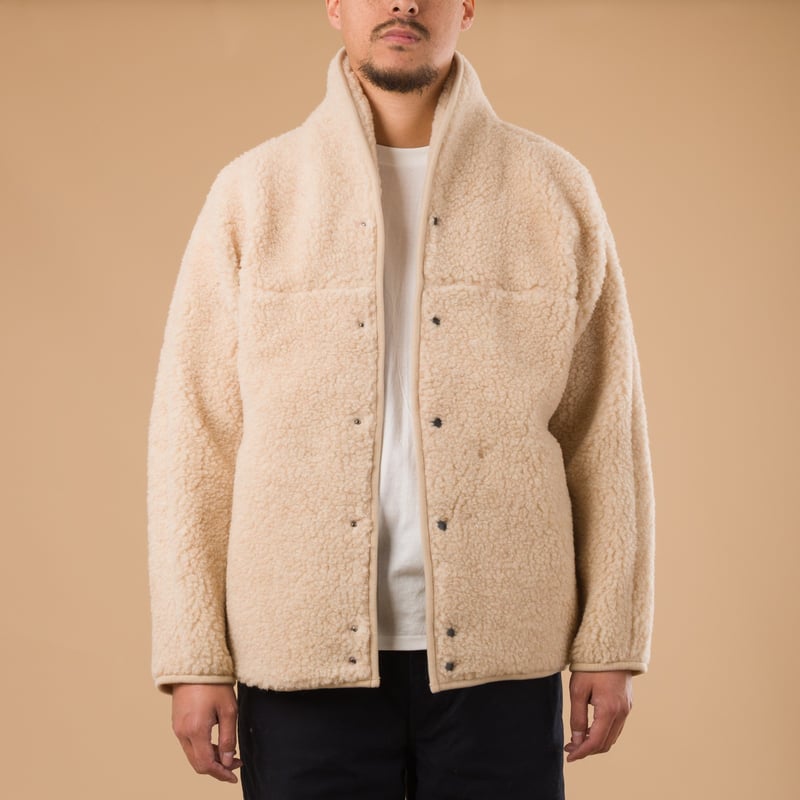 Image-Flâneurs_COLDBREAKER  Flâneurs Ultralight Retro Jacket Light Beige_De-face