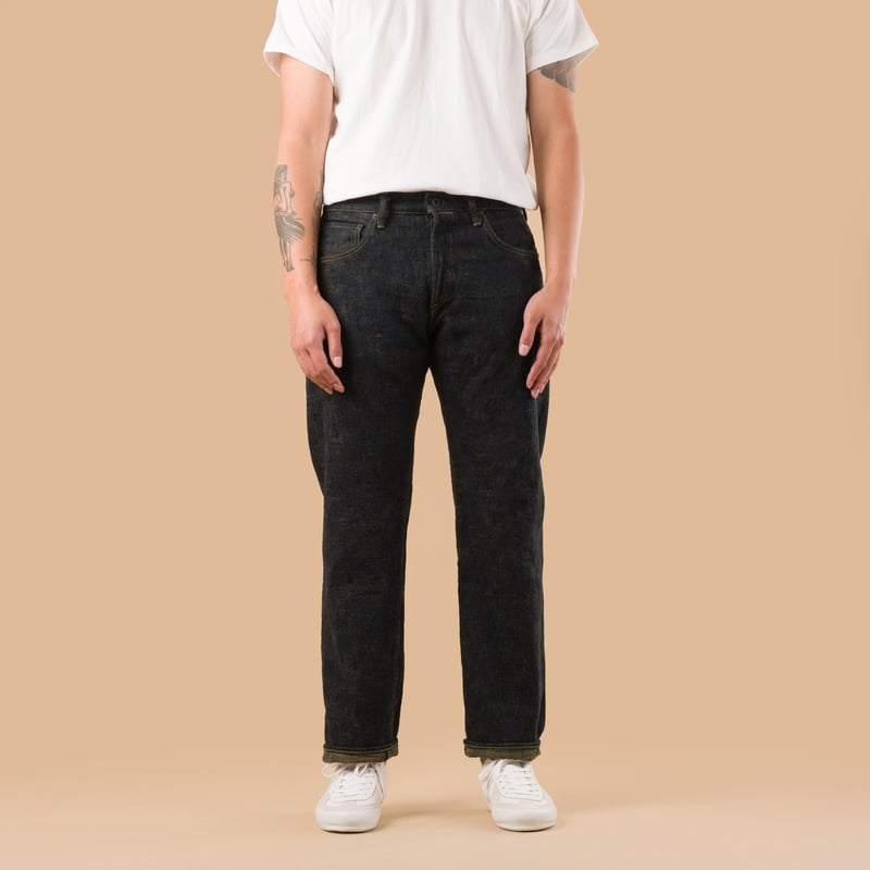 images flâneurs ONI DENIM  277 17oz Just Right Straight Bumpy Denim kusaki front
