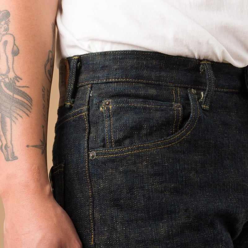 images flâneurs ONI DENIM  277 17oz Just Right Straight Bumpy Denim kusaki coin pocket