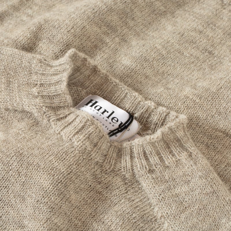 True Shetland Voe Crew Neck in Silver