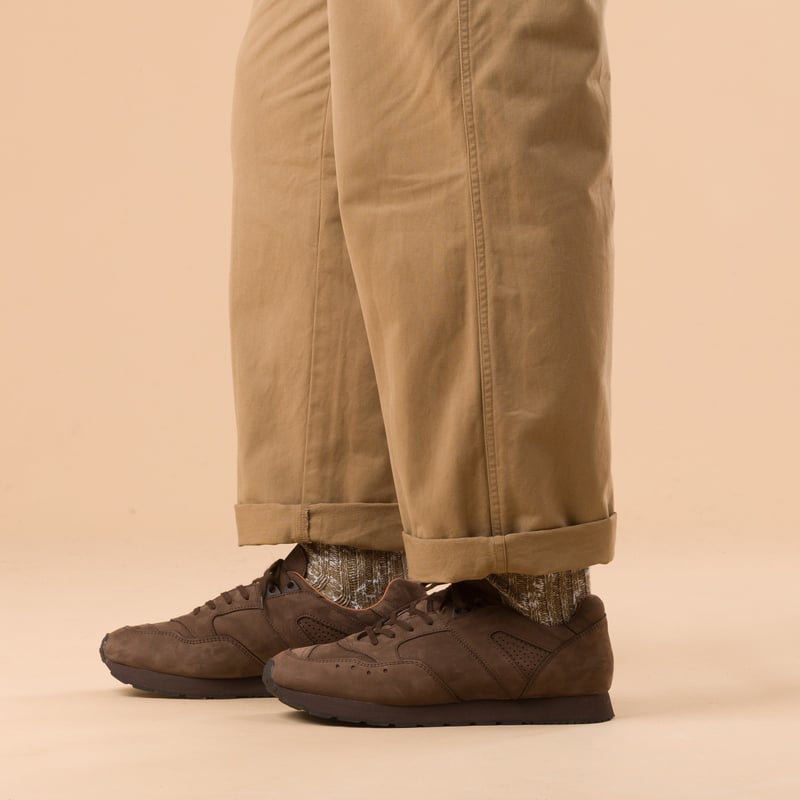French Military Trainer Brown Nubuck