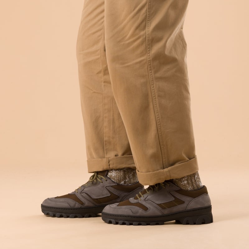 images flâneurs REPRODUCTION OF FOUND  British Military Trainer Dark GrayOlive side