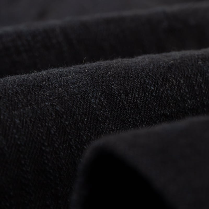 277 17oz Just Right Straight Bumpy Denim Kuro