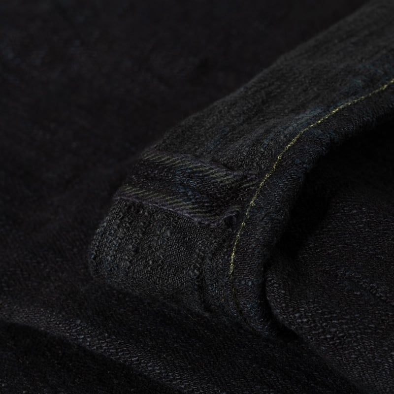 277 17oz Just Right Straight Bumpy Denim Kuro