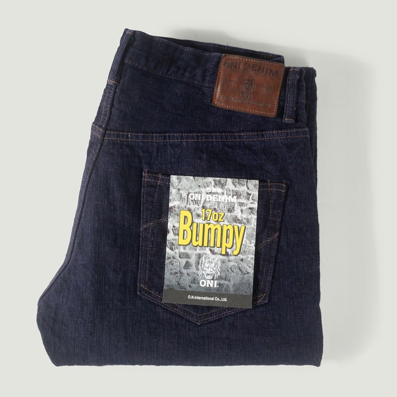 vignette flâneurs ONI DENIM  277 17oz Just Right Straight Bumpy Denim murasaki