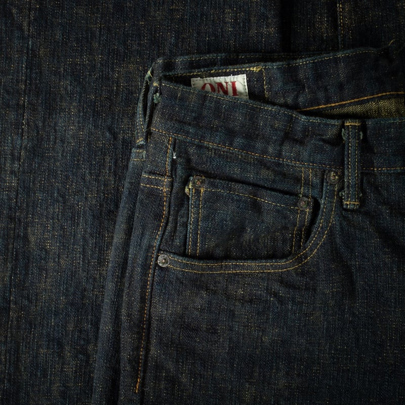 images flâneurs ONI DENIM  277 17oz Just Right Straight Bumpy Denim kusaki coin pocket