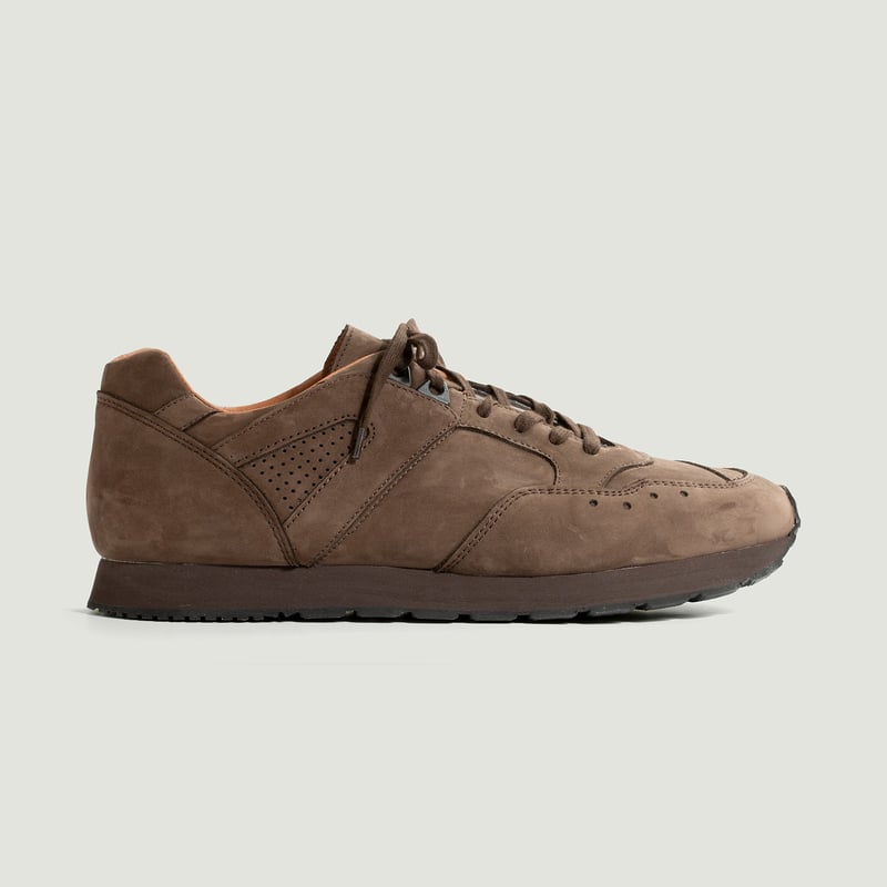 French Military Trainer Brown Nubuck