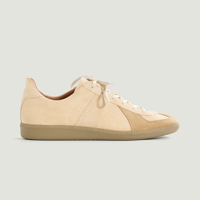 vignette flâneurs REPRODUCTION OF FOUND  German Military Trainer Beige Nubuck back