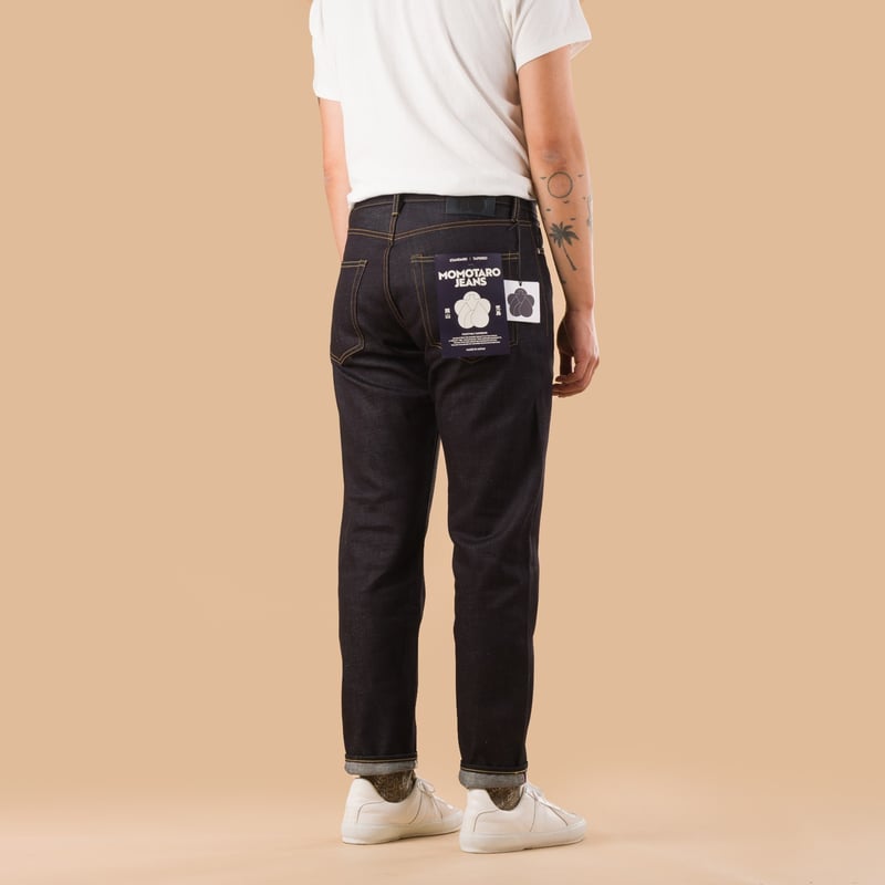 image flâneurs jeans selvedge MOMOTARO 14.7oz Standard Tapered de dos