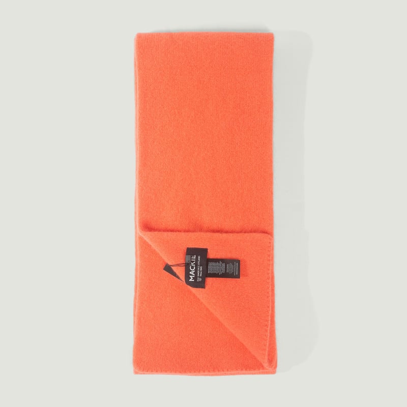 Vignettes flaneurs écharpe geelongora laine angora douce Mackie couleur Salmon