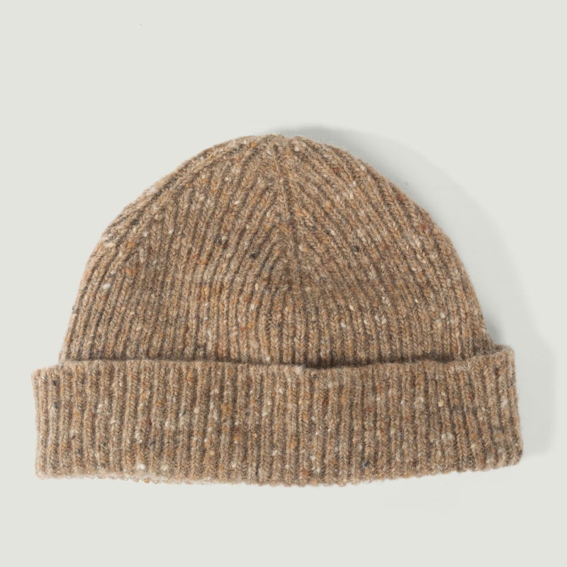 Vignettes flâneurs bonnet court Mackie en laine Ardara couleur Boyne