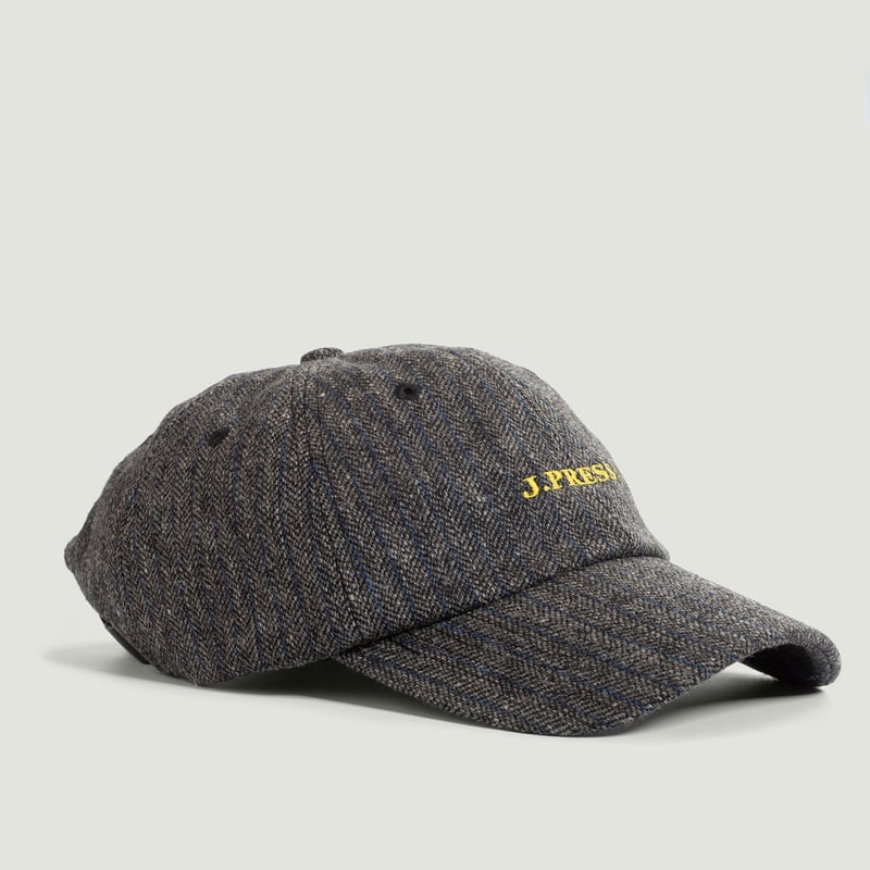 Lambs Tweed Logo Cap Grey