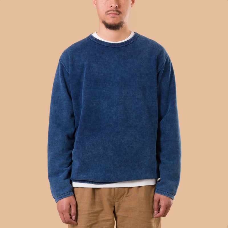 L/S Crew Sweatshirt Indigo Shave