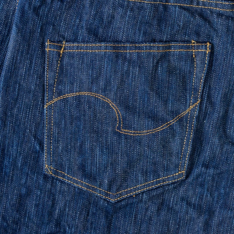 flâneurs ONI DENIM  274 Awa Shoai Natural Indigo Regular Straight Selvedge Denim poche