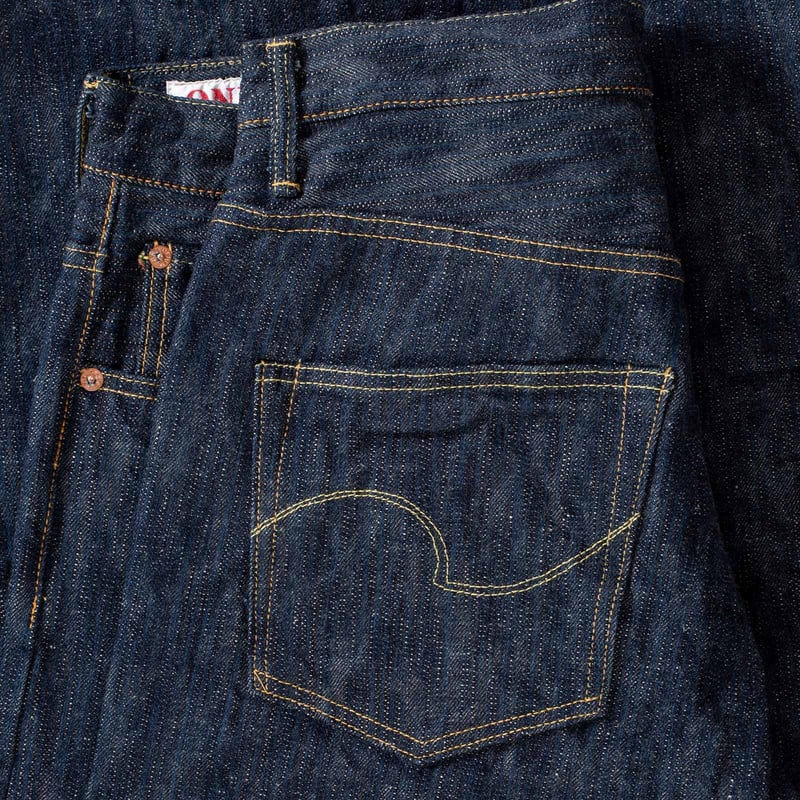 flâneurs jean ONI Denim Kase leather pocket