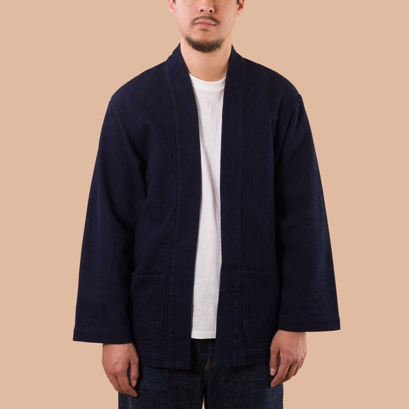 8820 12oz Cube Sashiko Denim Happi
