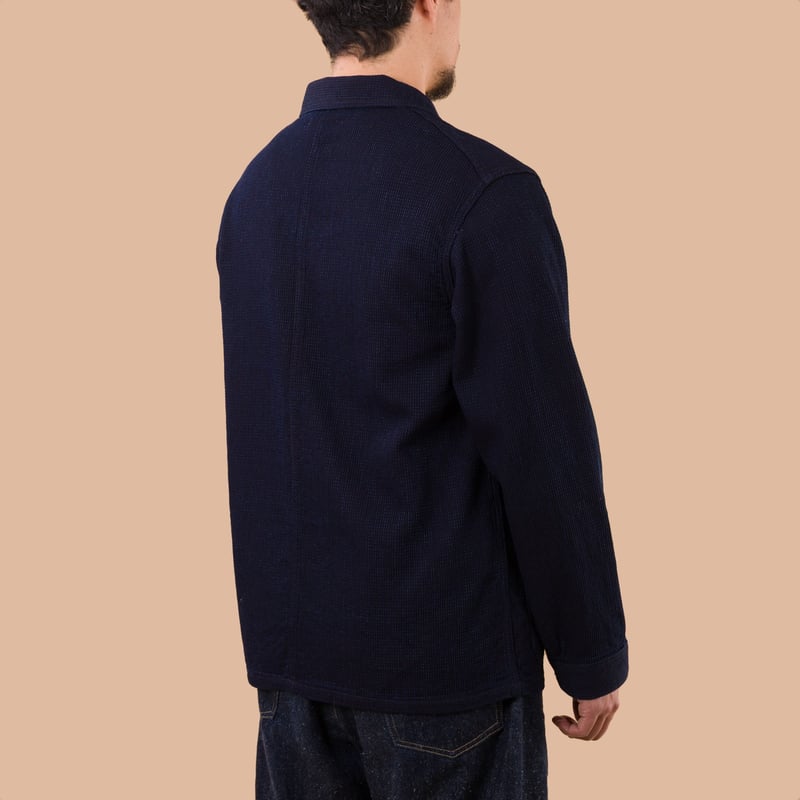 3720 12oz Cube Sashiko Denim Chore Jacket