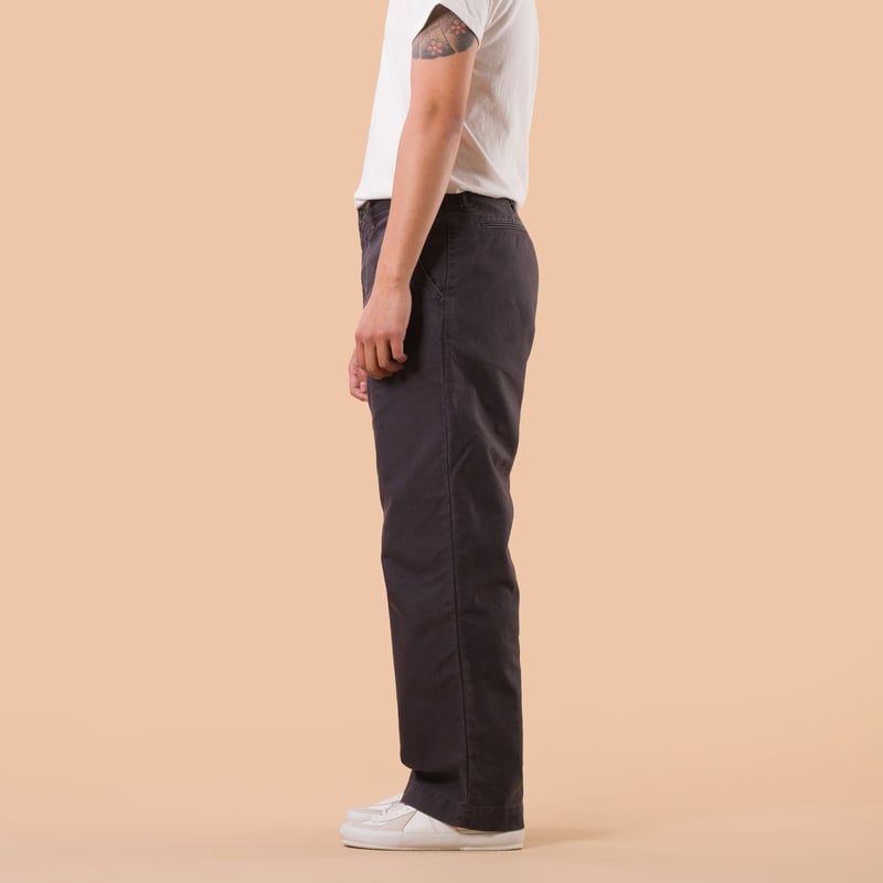 image flâneurs JAPAN BLUE JEANS  wide Fit Trousers black side
