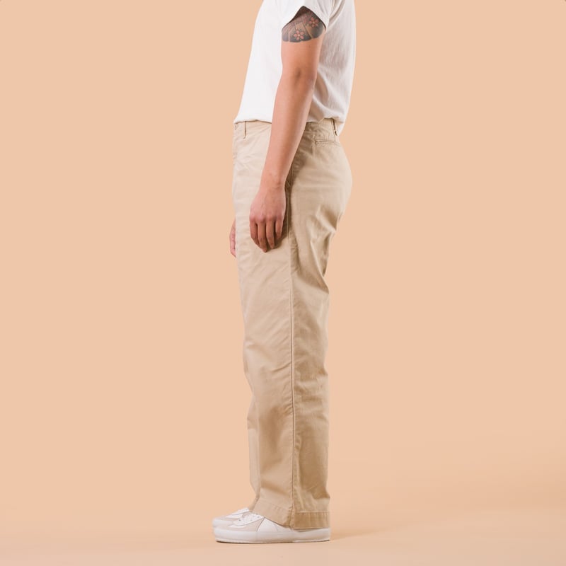 image flâneurs JAPAN BLUE JEANS  wide Fit Trousers beige side