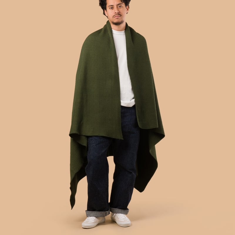 Vignettes  flâneurs SNS HERNING Haven Blanket Boreal Forest Green 2