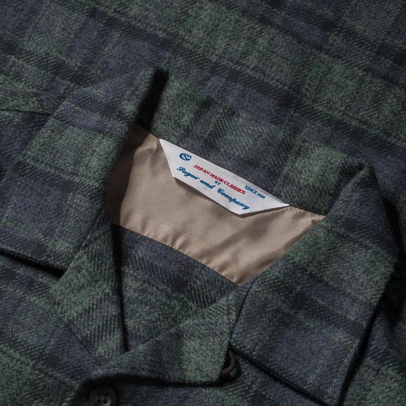 Image-Flâneurs_Sugar&Co. / Box Shirt Green_Détail-1