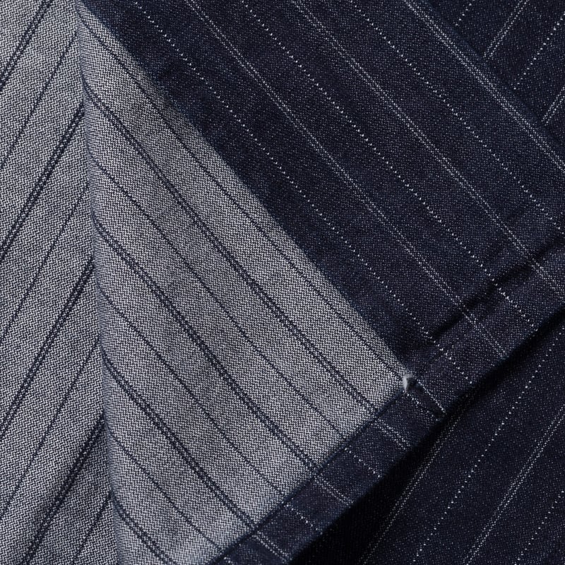 image flâneurs Omoto Denim chemise 5122 Dobby Stripe Shirt_détail-4