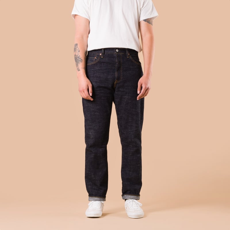 images flaneurs STUDIO D'ARTISAN  SD-1008 15oz GL3 Selvedge Denim Relaxed Tapered front