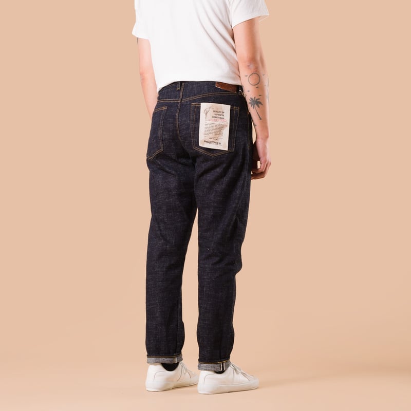 images flaneurs STUDIO D'ARTISAN  SD-1008 15oz GL3 Selvedge Denim Relaxed Tapered back