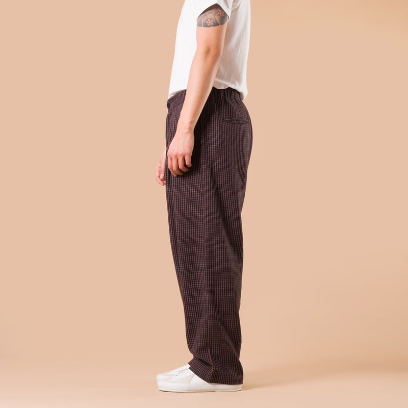 Pantalon à pinces bordeau Kardo X Flâneurs front side