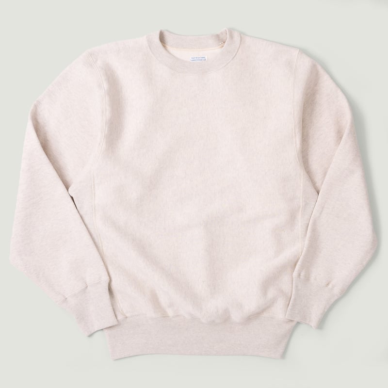 Image-Flâneurs_WAREHOUSE & CO. / Lot. 483 Reverse Weave Loopwheel Sweatshirt Oatmeal_Vignette