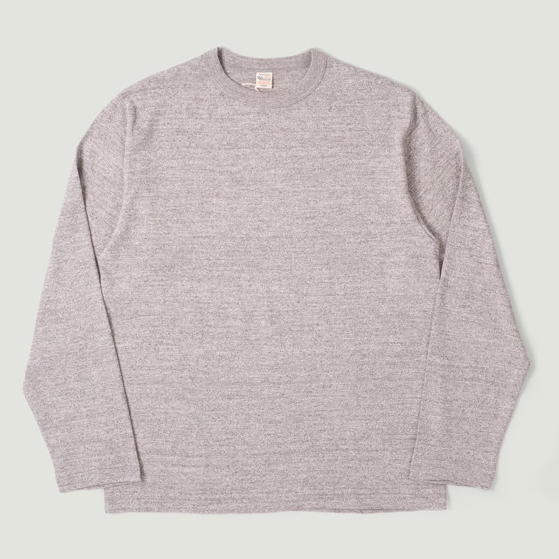 Image-Flâneurs_WAREHOUSE & CO. / Lot. 5906 L/S Crewneck T-Shirt heather Grey_Vignette