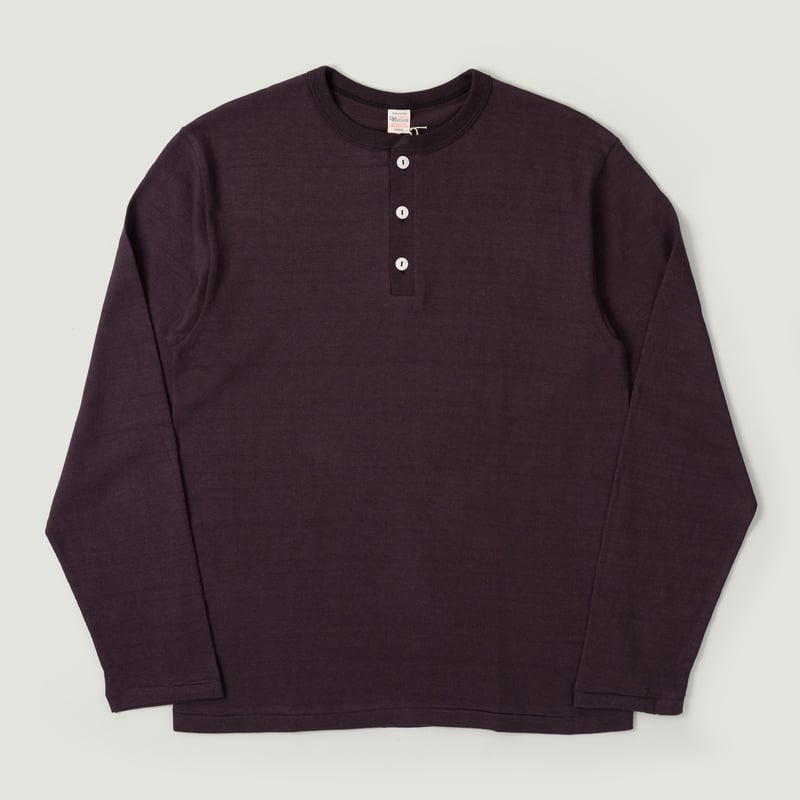 Image-Flâneurs_WAREHOUSE & CO. / Lot 5907 L/S Henley Neck T-Shirt Sumikuro_Vignette