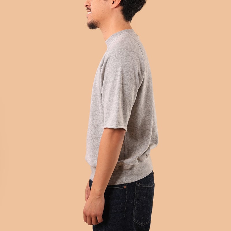 Cut Off Sleeve Sweatshirt Heather Grey