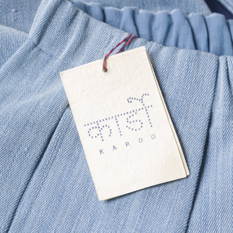 image Pantalon à pinces light indigo Kardo X Flâneurs  detail 1