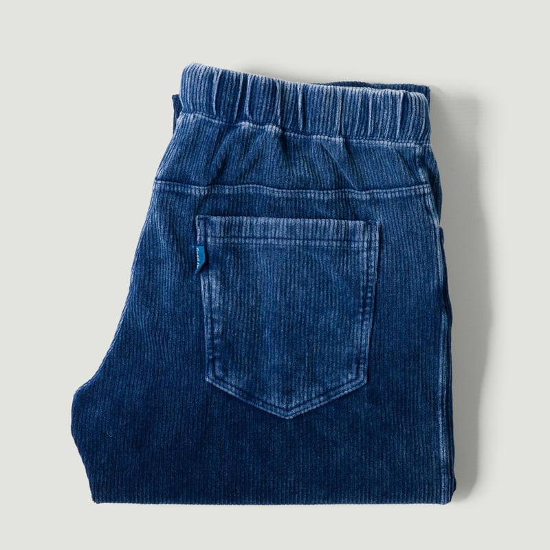 Image-Flâneurs_GOOD ON / Knit Corduroy Pants Indigo Shave_Vignette